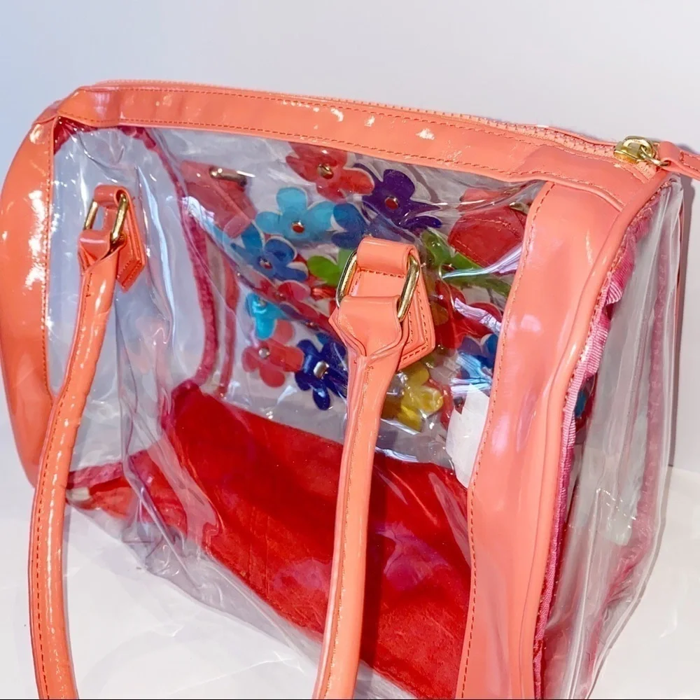 Disney | Clear Plastic Bag Attached Flowers Peach